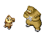 Teddiursa & Ursaring - Pokémon Ranger 3: Guardian Signs