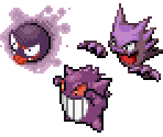 Gastly, Haunter & Gengar - Pokémon Ranger 3: Guardian Signs