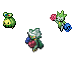 Budew, Roselia & Roserade - Pokémon Ranger 3: Guardian Signs