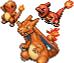 Charmander, Charmeleon & Charizard - Pokémon Ranger 3: Guardian Signs