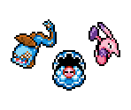 Clamperl, Huntail, & Gorebyss - Pokémon Mystery Dungeon: Red Rescue Team