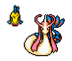 Feebas & Milotic - Pokémon Mystery Dungeon: Red Rescue Team