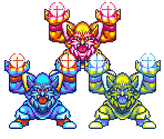 Fire Gigas, Frost Gigas, and Thunder Gigas - Secret of Mana