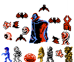 Castlevania Enemies - Wai Wai World (JPN)