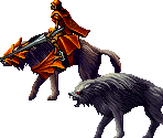 Fire Warg, Warg Rider, & Warg - Castlevania: Symphony of the Night