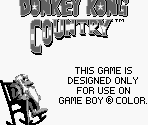 Only for GBC Disclaimer - Donkey Kong Country