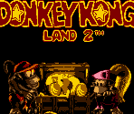 SGB Border & Title Screen - Donkey Kong Land 2