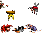Enemies - Donkey Kong Country 3: Dixie Kong's Double Trouble