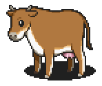 Cow (Brown) - Pururun! Shizuku-chan - Meiro no Mori no Doubutsu-tachi