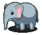 Elephant - Pururun! Shizuku-chan - Meiro no Mori no Doubutsu-tachi