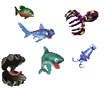 Aquatic Enemies - Donkey Kong Country