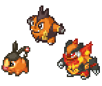 Tepig, Pignite & Emboar - Pokémon Conquest