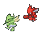 Scyther & Scizor - Pokémon Conquest
