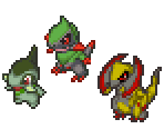 Axew, Fraxure & Haxorus - Pokémon Conquest