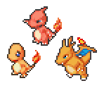 Charmander, Charmeleon & Charizard - Pokémon Conquest