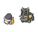 Shieldon & Bastiodon - Pokémon Conquest