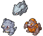 Rhyhorn, Rhydon & Rhyperior - Pokémon Conquest