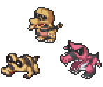 Sandile, Krokorok & Krookodile - Pokémon Conquest