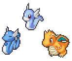 Dratini, Dragonair & Dragonite - Pokémon Conquest