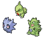 Larvitar, Pupitar & Tyranitar - Pokémon Conquest