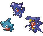 Gible, Gabite & Garchomp - Pokémon Conquest