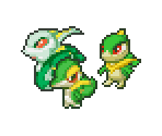 Snivy, Servine & Serperior - Pokémon Conquest