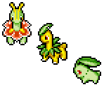 Chikorita, Bayleef & Meganium - Pokémon Mystery Dungeon: Red Rescue Team