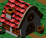 Rose Town Exterior (Occupied) - Super Mario RPG: Legend of the Seven Stars
