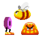 World 1 Enemies - Zool: Ninja of the Nth Dimension