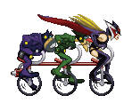 Bicycle Scene - Yattaman DS Bikkuridokkiri Daisakusen da Koron