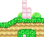 Grass Land Foreground Set 1 - Kirby's Dream Land 3