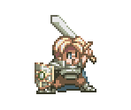 Cress Albane (Long Sword, Wooden Shield) - Tales of Phantasia (JPN)