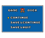Game Over Menu - Super Mario All-Stars: Super Mario Bros. 3