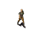 Male Bald Leather Armor - Fallout