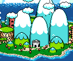 Title Screen (Day Version) - Super Mario Advance 3: Yoshi's Island