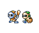 Green Glove & Slugger (Baseball Boys) - Yoshi's Island DS