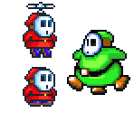Shy Guys - Yoshi's Island DS
