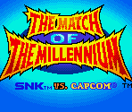 Menu - SNK vs. Capcom: The Match of the Millennium