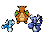 Dratini, Dragonair & Dragonite - Pokémon Mystery Dungeon: Red Rescue Team