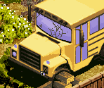 Junked Schoolbus - The Urbz: Sims in the City
