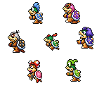 Bowser Jr. & Koopalings (Super Mario Bros. 3 SNES-Style) - Mario Customs