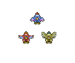 Blue Eaglet, Gold Eaglet, & Red Eaglet - Chrono Trigger