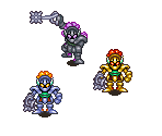 Armored Man, Dark Knight, & Terminator - Secret of Mana