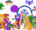Enemies & Items - The Wing of Madoola (JPN)
