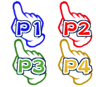 Menu Player Cursors - Mario Party 8