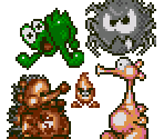 Cave Enemies - Chuck Rock