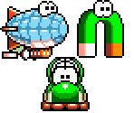 Hovercraft, Blimp, & Magnet Yoshi - Yoshi Customs