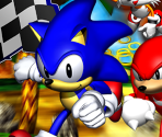 Sonic R Title Screen - Sonic Gems Collection