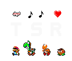 Colors, Patterns, Stamps and Fonts - Mario Paint
