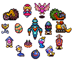 ZONE 5 Enemy Characters - Super Bomberman 5 (JPN)
